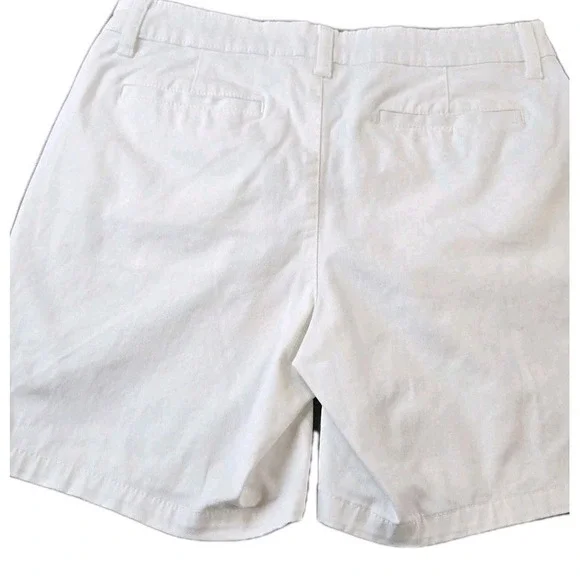 Lot Of 2 A.N.A. Women's Twill Bermuda Shorts 1 White 1 Black 7" Inseam Size 6 - Picture 6 of 10